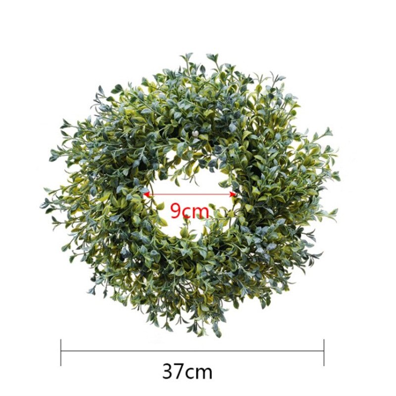 Hoveddør grønt krans græsser kunstige planter krans dør krans dekoration blomst græsser forår sommer bondehus indretning: A12