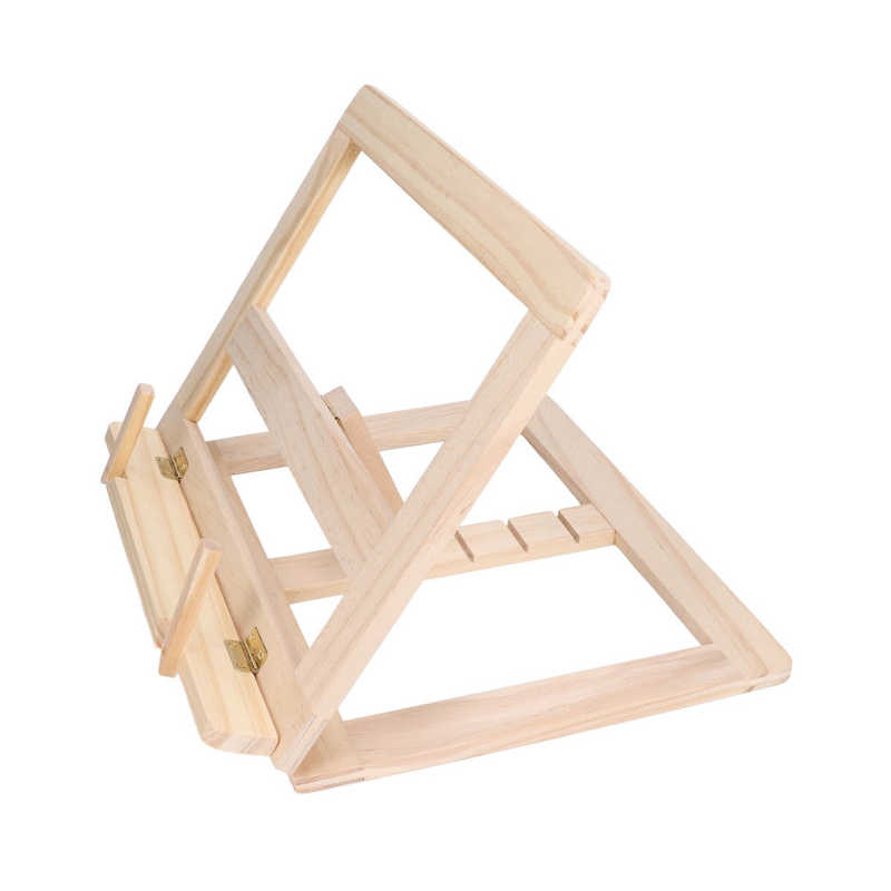 Wood Book Holder Wooden Reading Stand DIY for Documents for Tablet