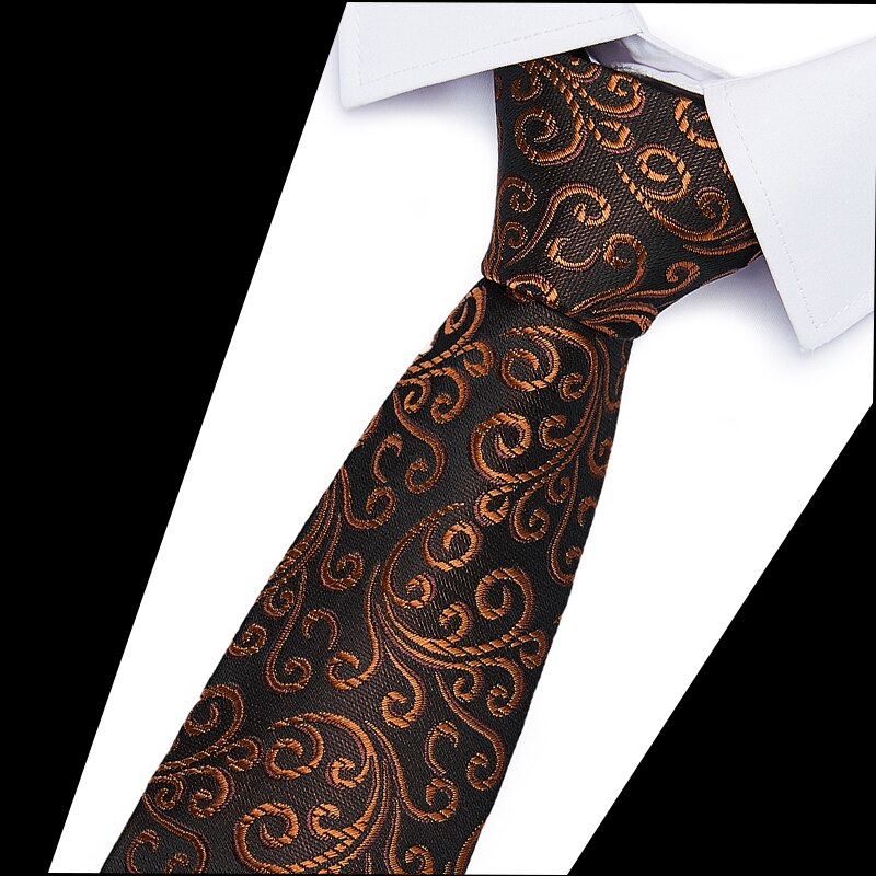 6cm Krawatten Für Männer 100% Seide Hochzeit Zubehör Schlanke Modische Krawatten Mann Party Geschäft Formale viel