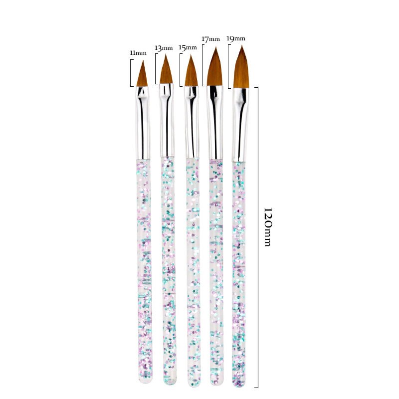 3/5/7 stk uv gel pensel pen negle liner maleri tegne pensler akryl tegne pensel til negle manicure børster sæt
