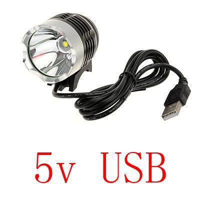 LED koplamp XML-T6 USB koplamp Fiets Light USB 5V zaklamp
