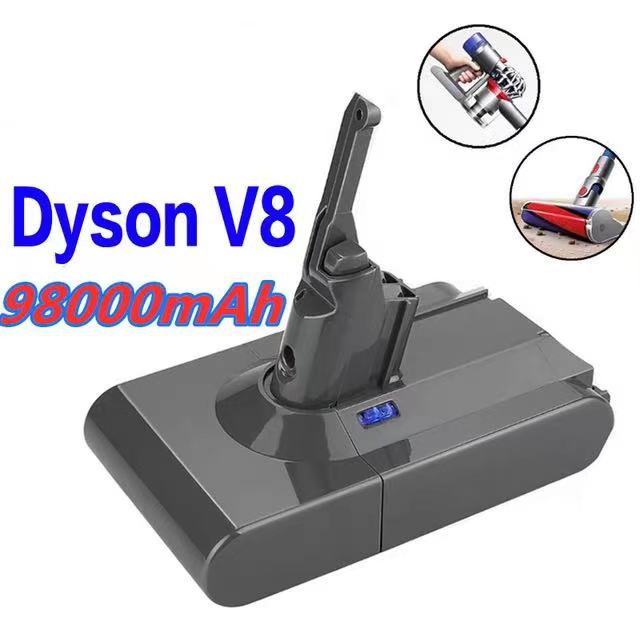 2022 98000mAh 21.6V Battery For Dyson V8 Absolute /Fluffy/Animal/ Li-ion Vacuum Cleaner rechargeable Battery: Green