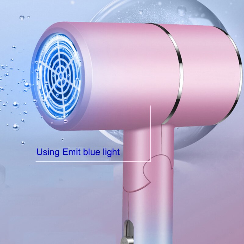 Electric Foldable Hair dryer Heating And Cooling Blue Light Anion For Household AppliancesTravel Portable Mini Dryers hair