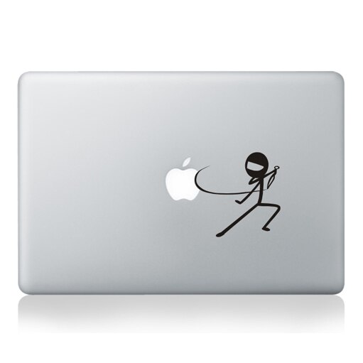 Funny Cartoon Laptop Partial Sticker for Apple Macbook Pro Air Retina 11 12 13 15 Laptop PVC Vinyl Decal laptop Skin Sticker: MB black-Part A(12)