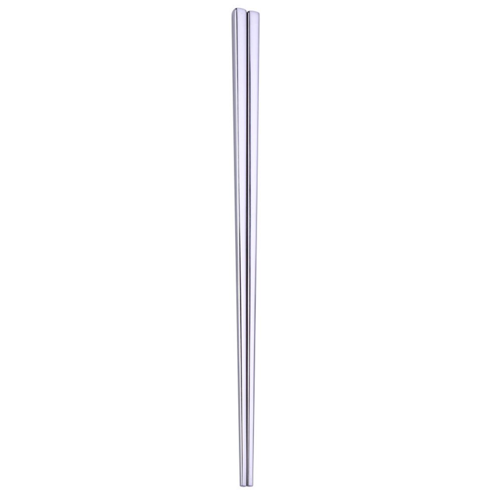 Visuelt touch 1 par rustfrit stål spiser spisepinde farverigt metal kinesisk stil spisepinde farverigt køkken bordservice indretning: Sølv