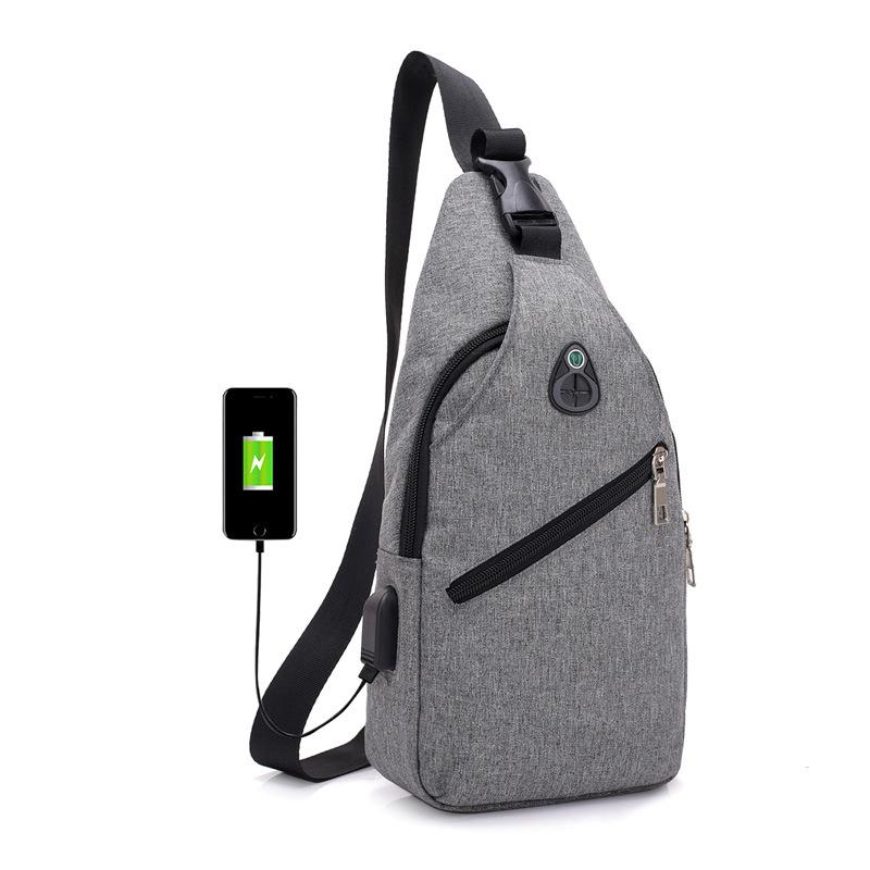 multifunction men Chest Bag Headphone cross body bags Men Single Over Shoulder Bag Men bagpack bandolera hombre