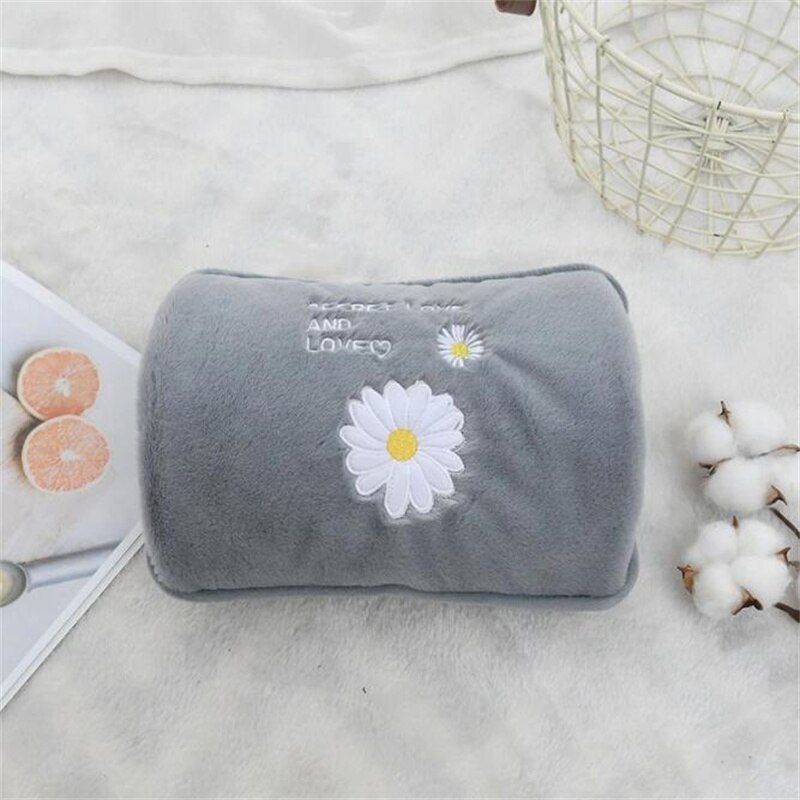 Rechargeable Electric Water Bottle For Pain Relief In Winter Fluffy Home Water Bottle Reusable Hand Warmer Water Bag