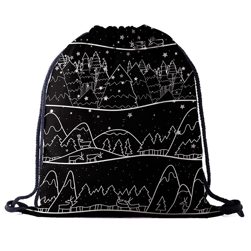 Wasserdichte Rucksack Weihnachten Stil Sport Taschen Für Frauen Männer Ich bin Freien Fitness-Ausbildung Fitnessstudio Surfen Tasche Lagerung