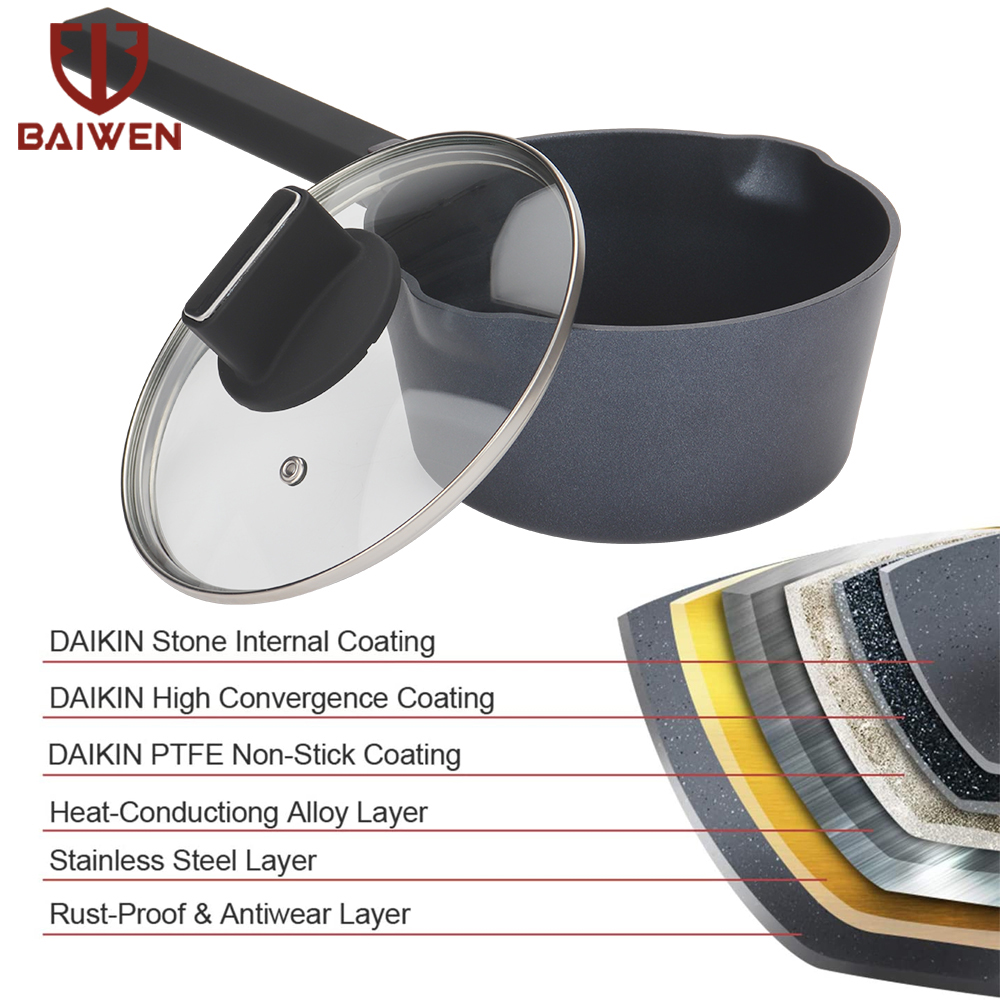 Soup Pot Non-stick Pot Thick Soup Stew Pot Cook Noodles Milk Porridge Pot Gas Cooker Universal Induction Pot Instant Pot