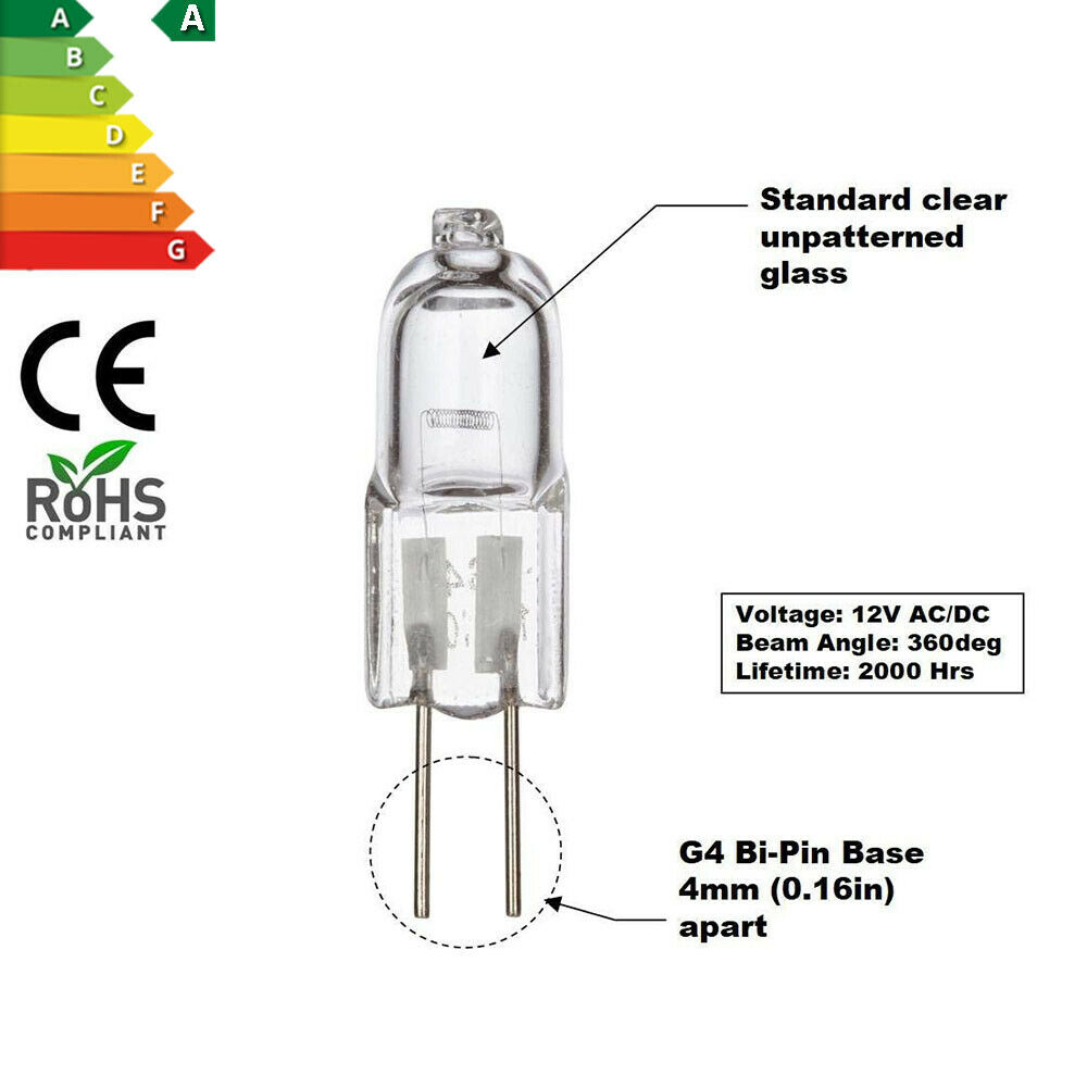 Pære halogen  g4 12v 10w 20w lys  g9 220v 25w 40w 50w 60w varm hvide klart klare glas indendørs kapsel væglamper