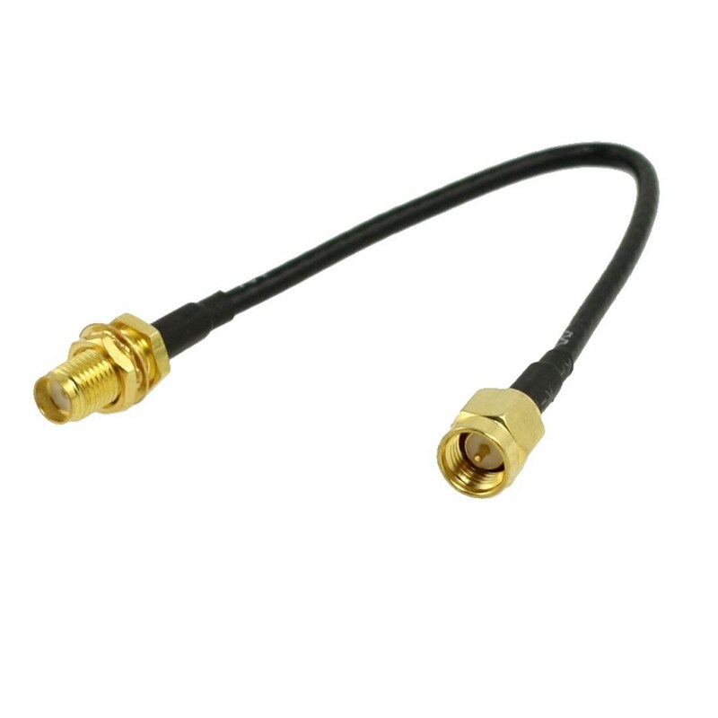Adaptador de antena Coaxial hembra a macho de Cable SMA negro largo y adaptador USB RTL-SDR RTL2832U + R820T2 + 1Ppm TCXO