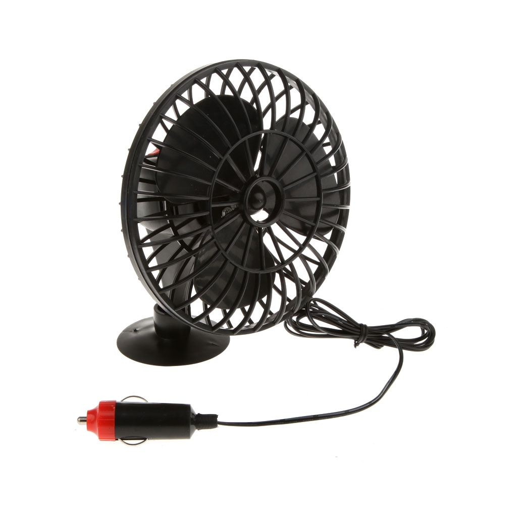 Praktische 12V Mini Ventilator Aangedreven Truck Auto Koeling Adsorptie Zomer