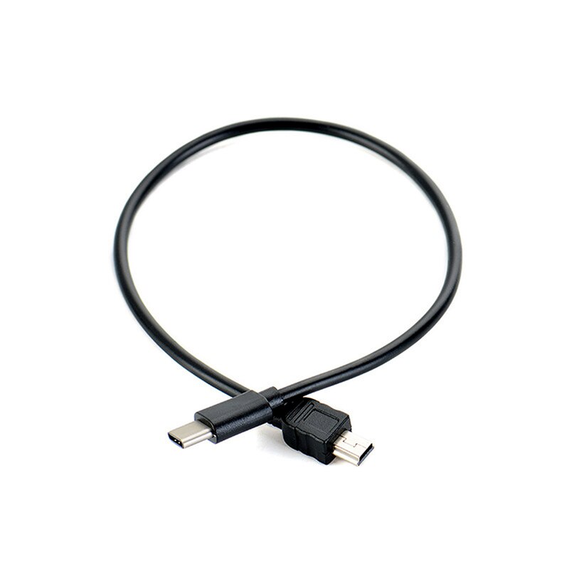 1pc usb-tyypin c-mini-usb-kaapeli usb-c-uros-mini-b-urosmuuntosovittimen johdon datakaapeli 30cm: Default Title