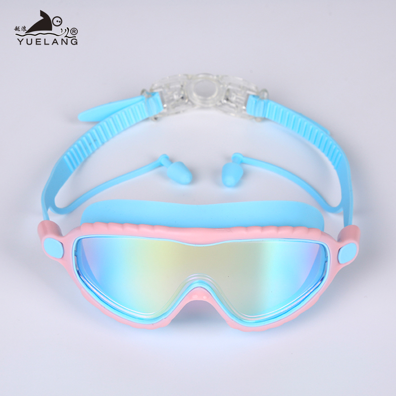 Kinderen Zwemmen Bril Professionele Zwembril Zwemmen Bril Anti-Fog Uv Bescherming Jongens/Meisje Waterdichte Siliconen Brillen: Pink Blue