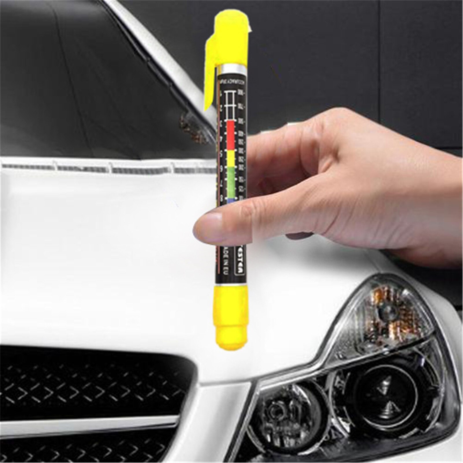Auto Lak Test Car Paint Thickness Tester Meter Gauge Crash Check Test Paint Tester With Magnetic Tip Scale Indicate Tester Tool