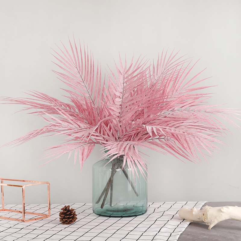 Palm boomtak kleurrijke bladeren plastic Artificil planten faux gebladerte voor bruiloft decoratie jungle party decor
