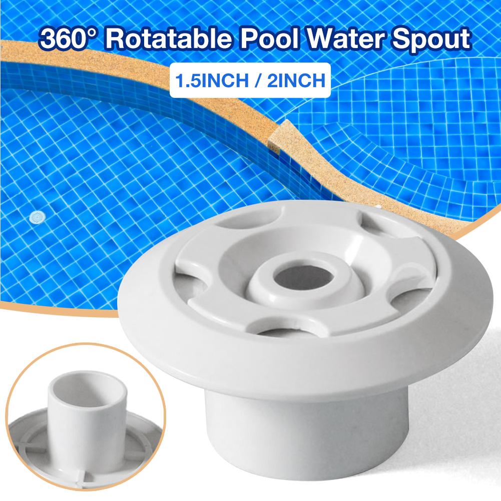 Pool Water Spout 360 Rotatable Stable Water Nozzle Inlet for Swimming Pool Spa Spring