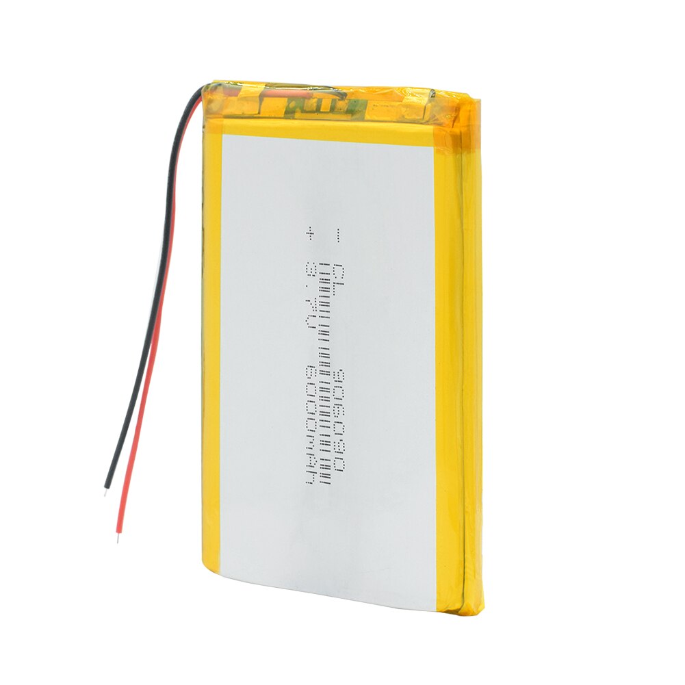 1/2/4pcs 3.7V 8000mAh Li-Po Rechargeable Battery 7566121 For Tablet DVD MID GPS, tablet, Vehicle Traveling Data recorder, E-book