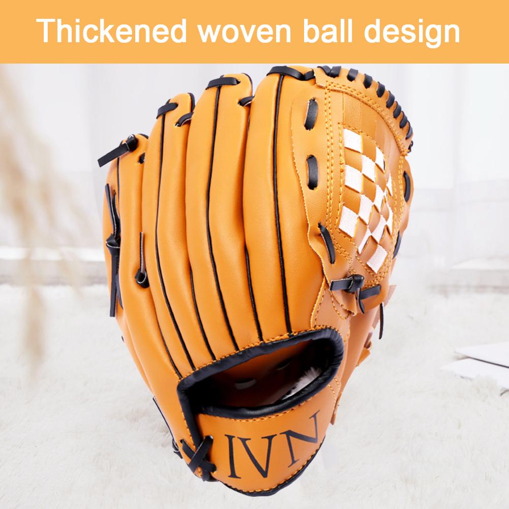 Baseball Handschuh weicher Ball Fausthandschuh Für Jugendliche Männer Frauen Baseball Freien Sport Ausbildung Ausrügestochen Größe 10,5/11,5/12,5 Ich bin Freien Sport