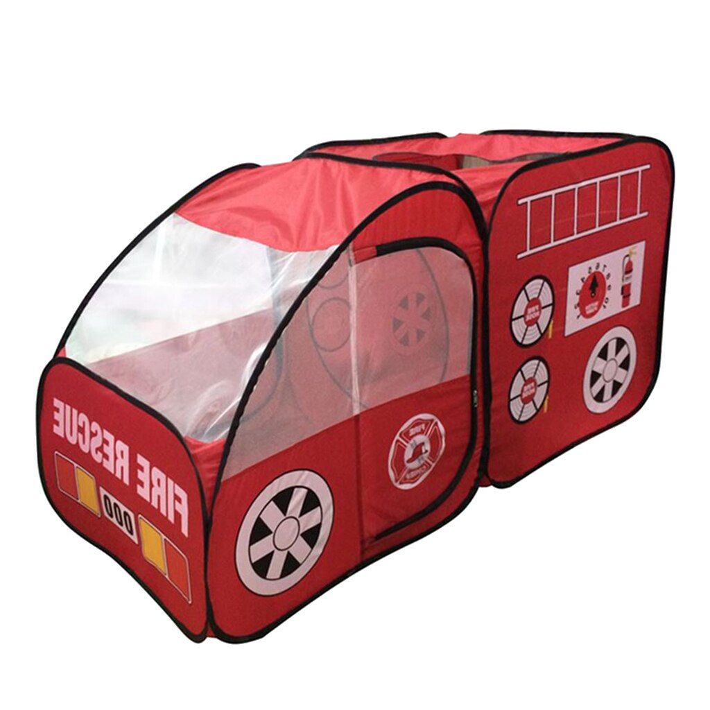 Draagbare Reizen-Up Play Tent Unisex Brandweerwagen Bal Pit Hut Outdoor Speelgoed