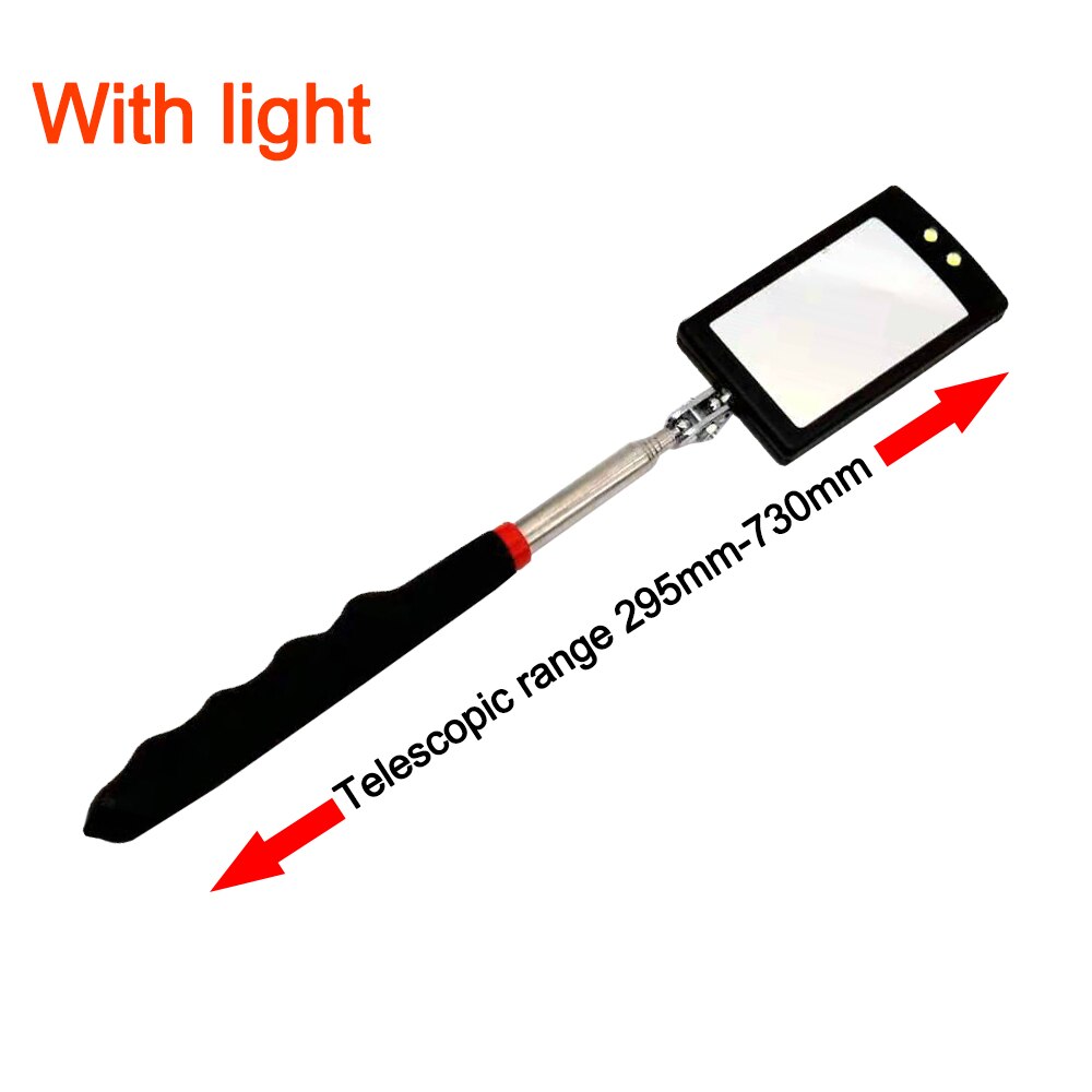 Portable Mini Telescopic Magnetic Pick Up Tool Magnet Pen with Light Extendable Pickup Rod Stick for Picking Up Nut Screws Bolt