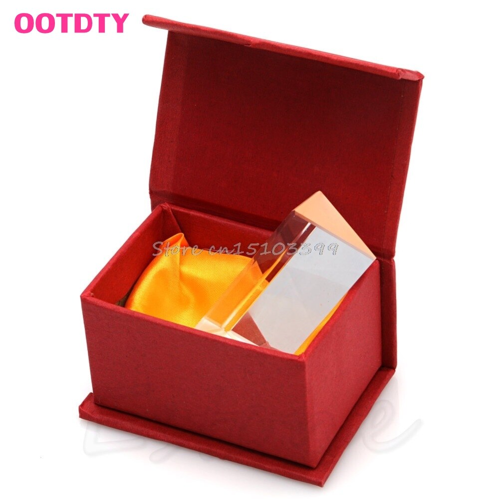 5CM Triangular Prism Teaching Optical Glass Triple Physics Light Spectrum