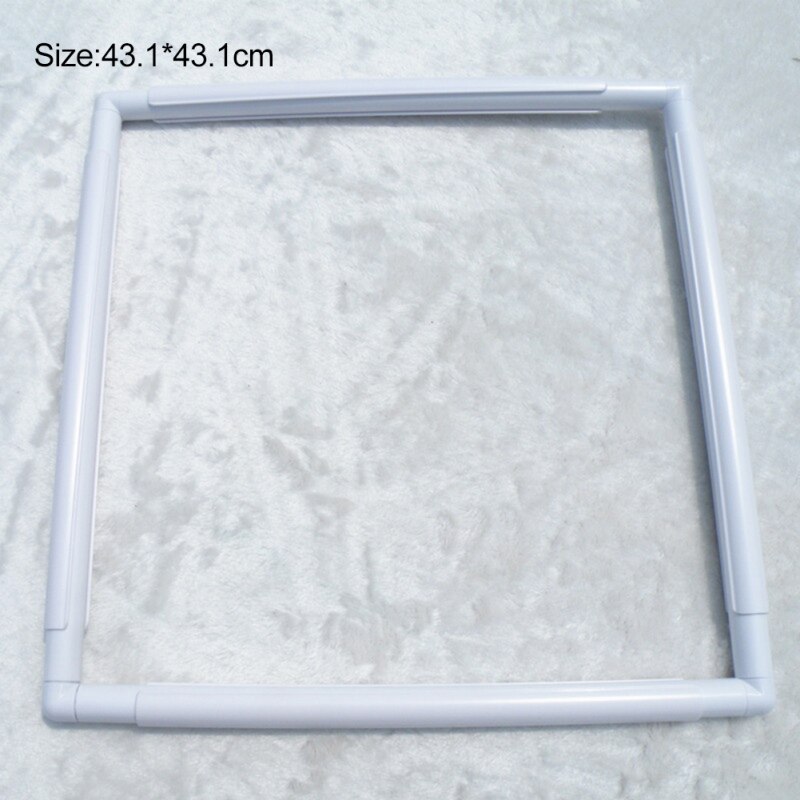 Square Plastic Embroidery Frame Set Cross Stitch Craft Tool Clip Type Frame Hoop DIY Sewing Crafts Tools: E