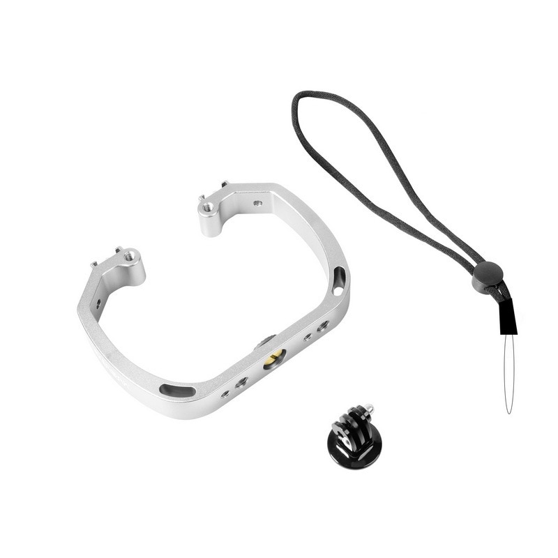 Estabilizador de soporte manual de doble brazo, agarre manual para buceo, equipo de fotografía subacuático para Cámara de Acción GoPro Hero Xiaomi Yi: Default Title