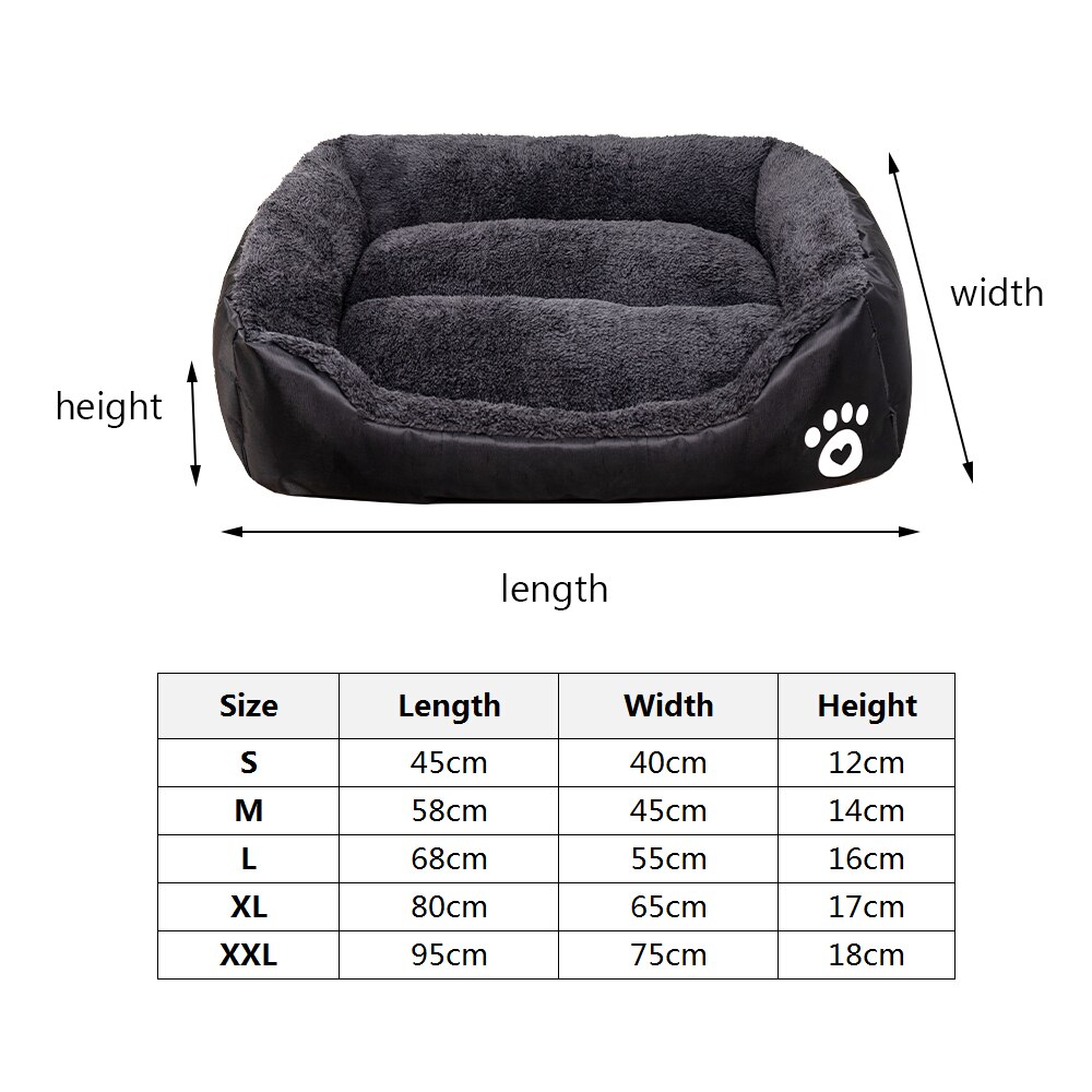 (s -2xl)  katte hundeseng varm hundehus blød fleece rede hundekurve måtte efterår vinter kæledyrsseng til små mellemstore kæledyr