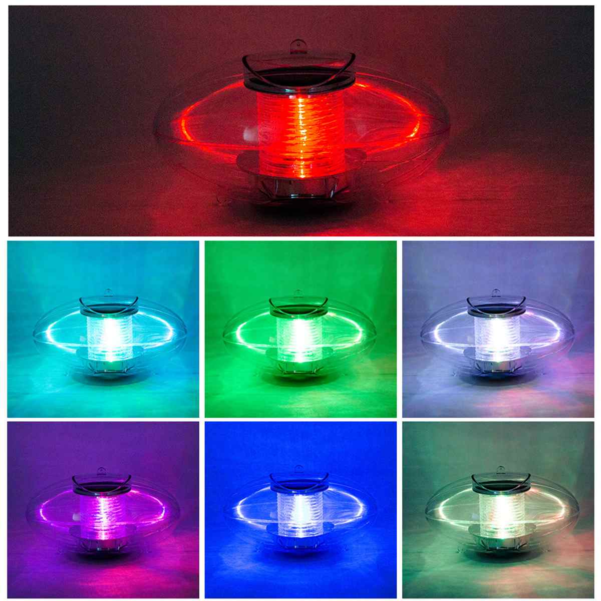Solar Floating Underwater Fountain Light Disco Spa Bathtub Light Swimming Pool Float lamp LED Light Pool light Party Decoration