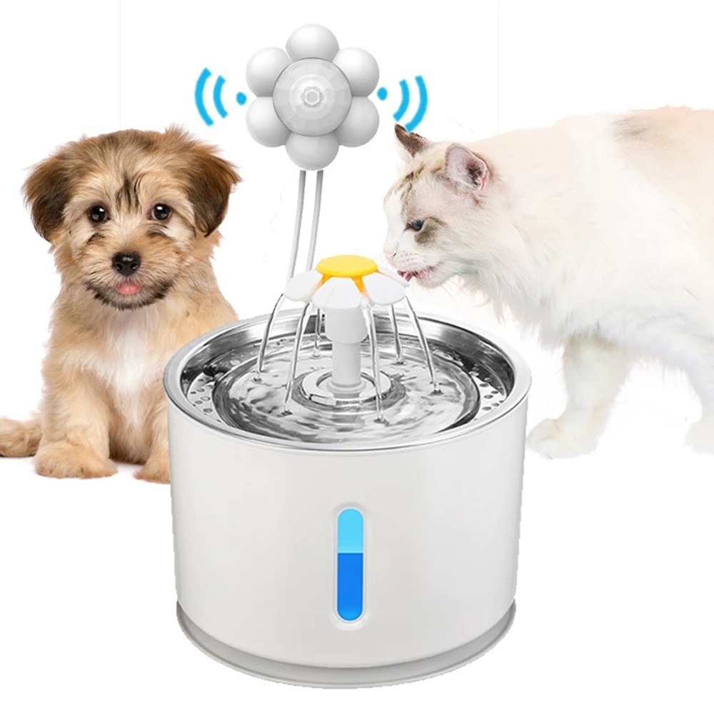 Sensor de movimiento inteligente para gatos y perros, dispensador de fuente de agua, infrarrojo, Usb, Detector Universal de accesorios para mascotas