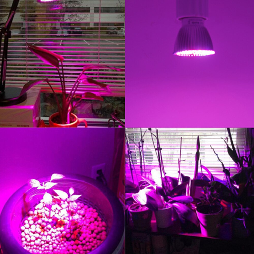 220v e27 ledede plantevoksende pærer 18 lysdioder 28 lysdyr voksende lys fuldspektrum vækstlamper til indendørs blomsterpotteplantning