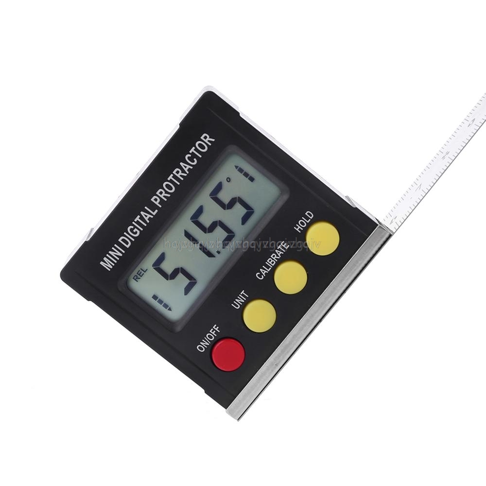 360 Degree Digital Protractor Inclinometer Electronic Level Box Magnetic Base Measuring Digital Inclinometer Je21 19