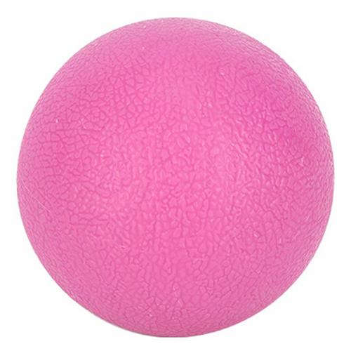 Fitness Round Massage Ball TPE Rubber Yoga Ball Relaxation Self Massage Thoracic Spine Upper Back Neck Scapula Massager: Pink