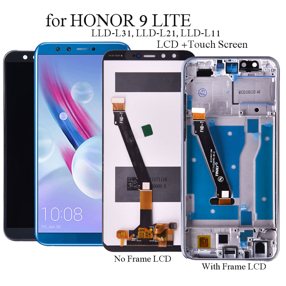 Näyttö honor 9 lite lld -l31/l21/al00 lcd näyttö kosketusnäyttö korvaa honor 9 youth display testattu lcd-näyttö