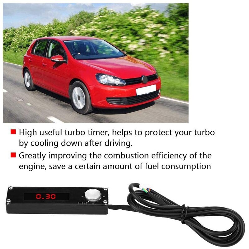Turbo Timer Turbine Protection Device Parking Time Retarder Auto Control Digital LED Display Separate Type Useful Engine Cooling