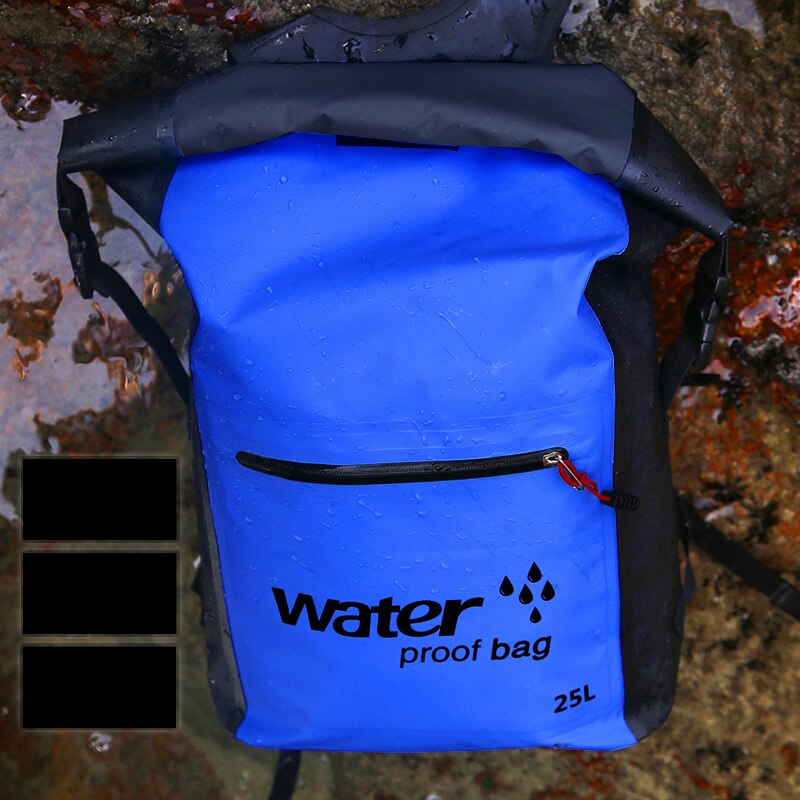 25l vandtæt rygsæk tørpose svømmetaske justerbar skulderrem flydende tørsæk til sejlads flydende sejlads rafting: Dl