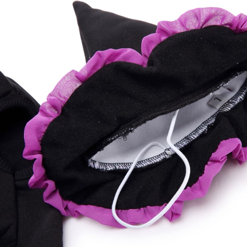 Hundekatt halloween heksekostyme,cosplaykostymer til kjæledyr,valpevarme antrekk fleece