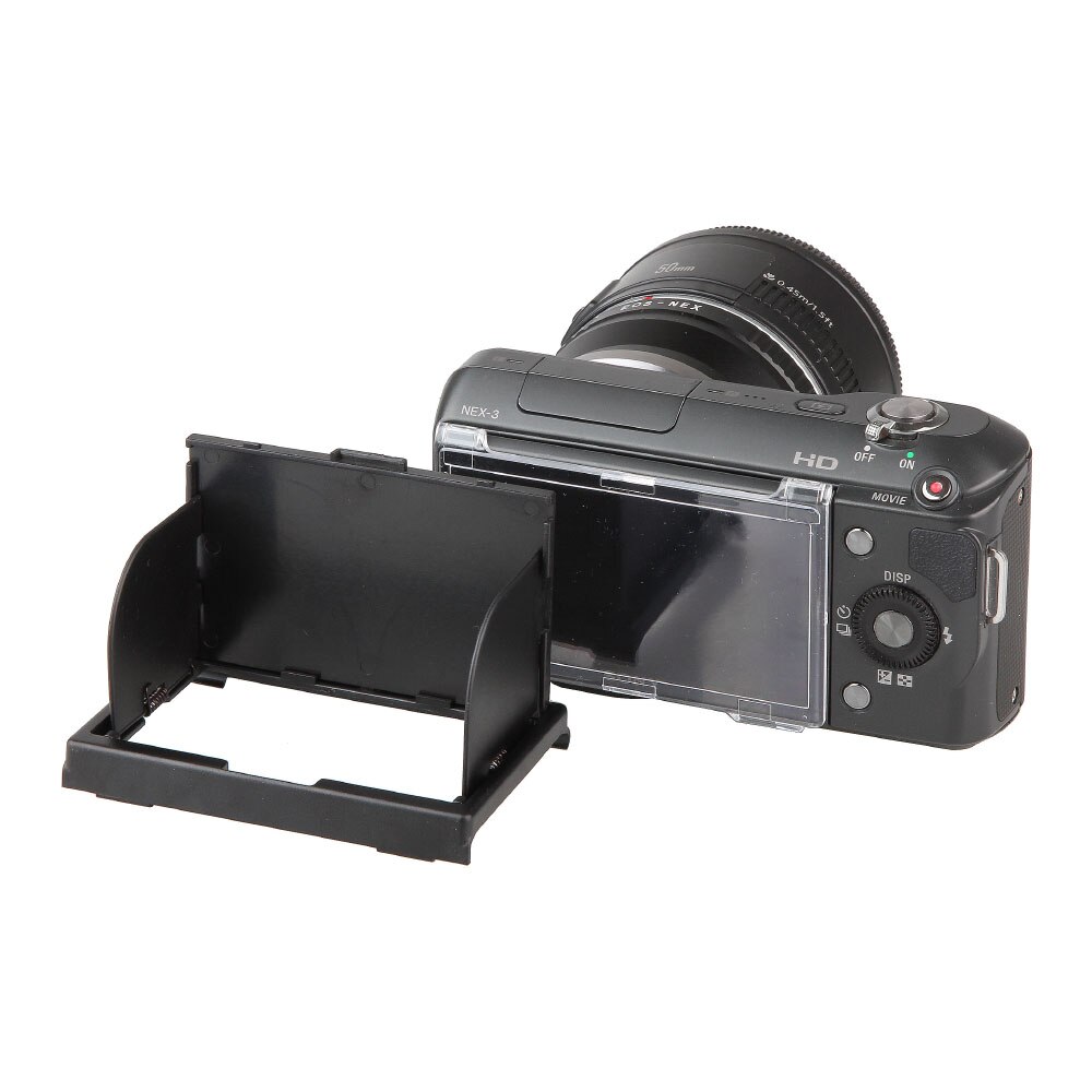 Kamera lcd skjermbeskyttelse gjennomsiktig solskjermdeksel til sony nex 3 nex 5 nex -5c