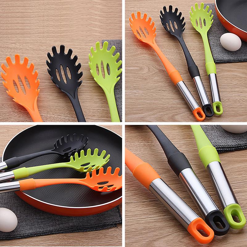 1Pcs Spaghetti Server Rvs Ingelaste Universele Spaghetti Opscheplepel Pasta Server Keuken Gereedschap