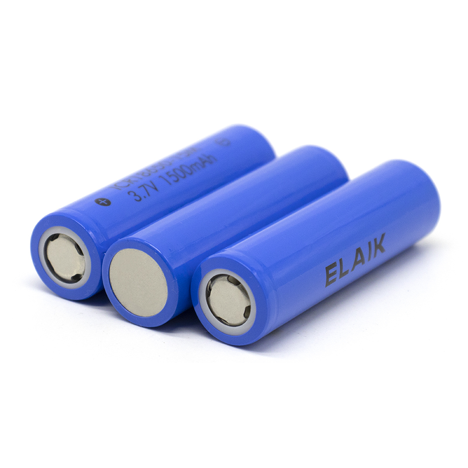 Batería de litio Digital recargable, 1-20 piezas, 3,7 V, ICR18650-15M, 1500mAh, adecuada para linterna pequeña, batería de ventilador pequeño