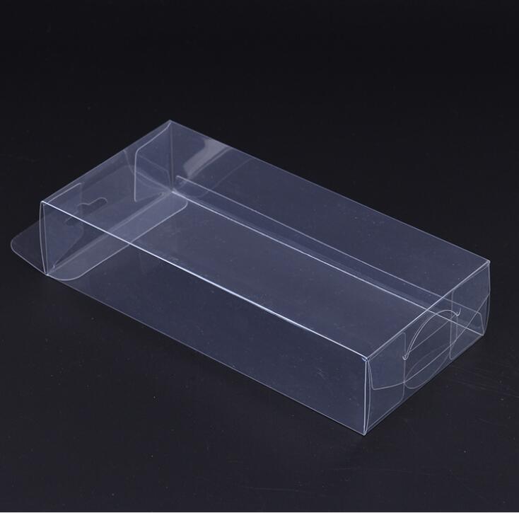 50Stck PVC Klar Kunststoff Verpackung Boxen mit Hängen See Kasten PVC Tragen Fällen Verpackung Kasten Für schmuck/Süssigkeit/spielzeug