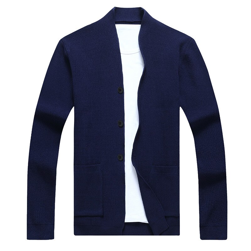 2022 efterår mænd cardigan jakker herre streetwear trend sweatercoat mænd casual grå sweater jakke mænd tøj xxxl