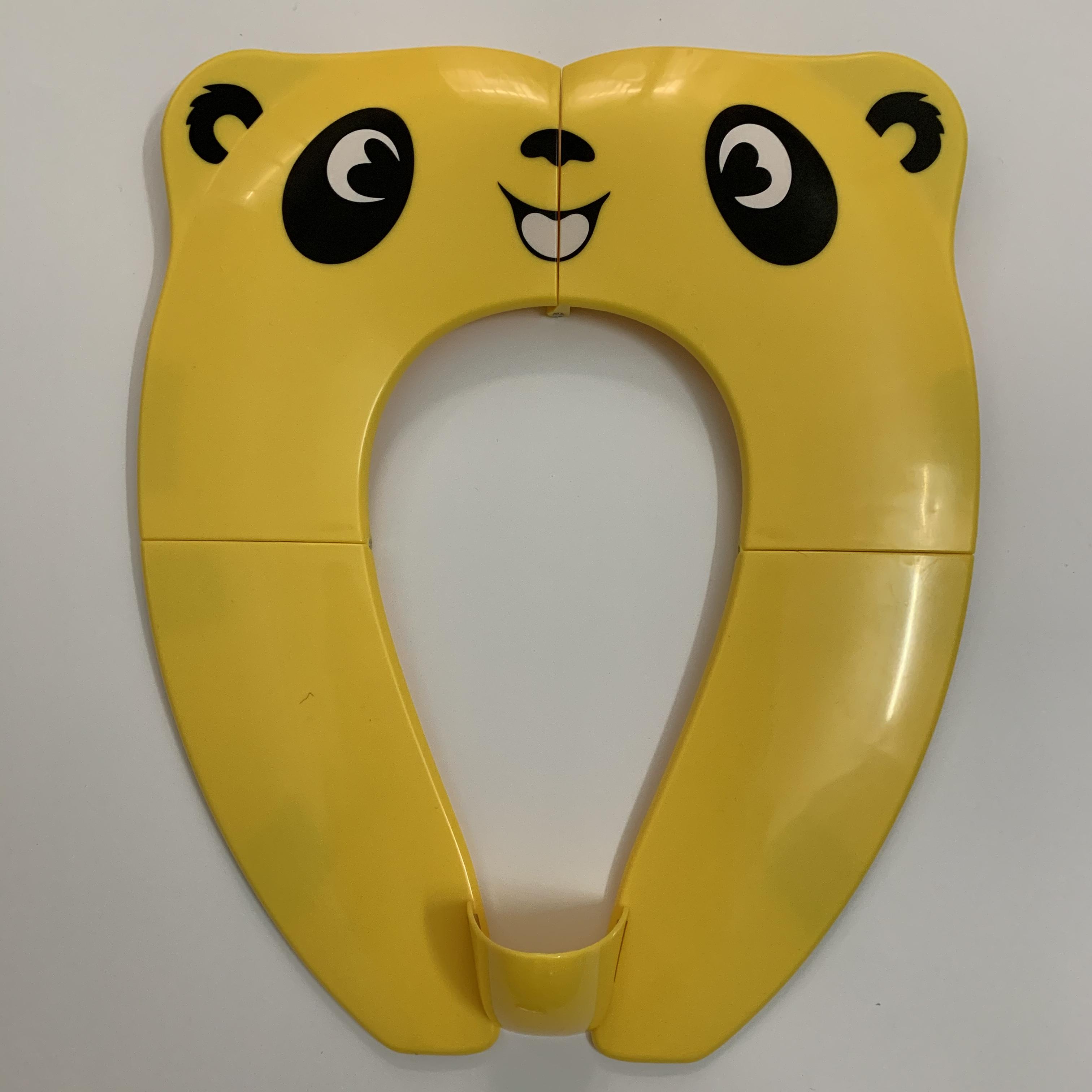 Składana deska klozetowa odporna na zachlapanie przenośna podróż hotelowa deska klozetowa poduszka pomocnicza nocnik nie fajny tyłek: żółty