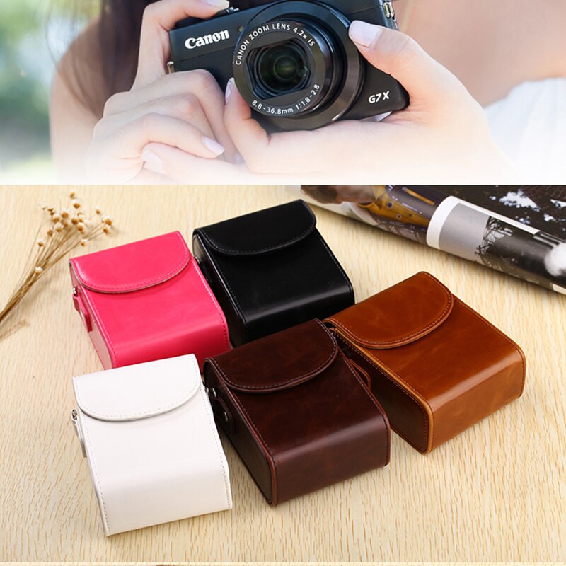 PU Leather Camera Bag Case For CASIO ZR1000 ZR1200 ZS26 ZS30 ZS220 ZD200 H60 EX-10 EX-100 ZR2000 ZR500 ZR700 ZR800 ZR400/ZR410