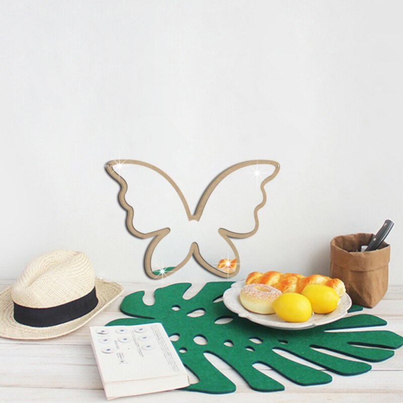 Cartoon Bunny Cloud Mirror Stickers Silver 3D Wall Stickers for Kids Rooms Party Wedding Decor DIY Self-adhesive Home Decor