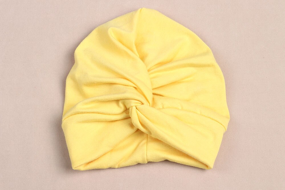 Pudcoco infantile Del bambino Turbante Cappelli Del bambino Del bambino Dei Capretti Del Ragazzo Della Ragazza Miscele del Cotone Cappello Molle Bello Sveglio Appena nato del Cappello Della Protezione di 0-2anni