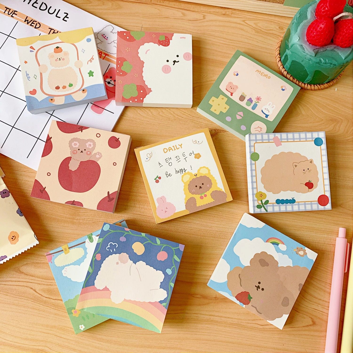 Koreaanse Stijl Cartoon Memo Post It Notes