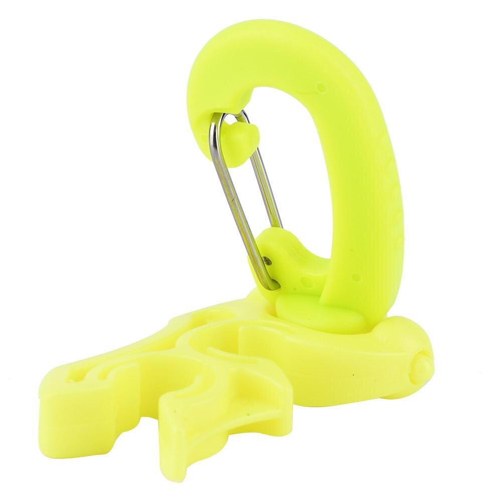 Scuba Diving Dubbel BCD Slanghållare Rostfritt Stål Dykning Snorkling Clip