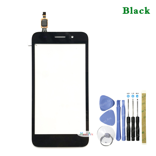 For Huawei Y3 CRO-U00 CRO-L02 CRO-L22 Touch Screen Digitizer Sensor Outer Glass Lens Panel For Y5 lite: Black With Tool